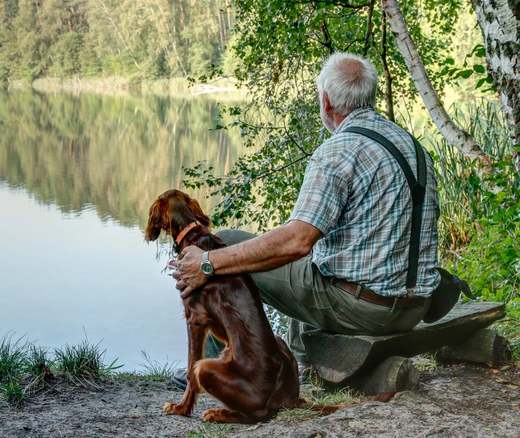 Old man and his dog